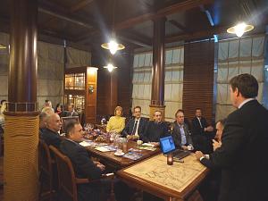 The Ambassador of Slovakia in Latvia Mr. Peter Hatiar at the evening in the Diplomatic Economic Club