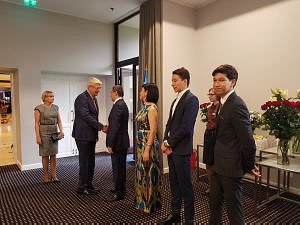  The reception of the embassy of Uzbekistan in Latvia. The Ambassador Afzal Artikov