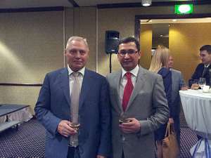 The president of ITERA Latvia Mr.Juris Savickis, and the Ambassador of Uzbekistan Mr Afzal Artikov 