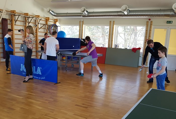  Tournament of the Diplomatic Club in table tennis. Dmitry Glebov and Kaspar Butenko